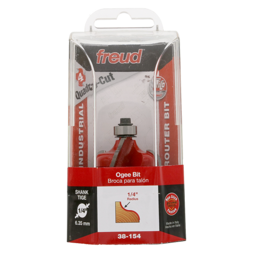 Freud 38-154 1-1/2" Quadra-Cut (Dia.) Ogee Bit - Package image