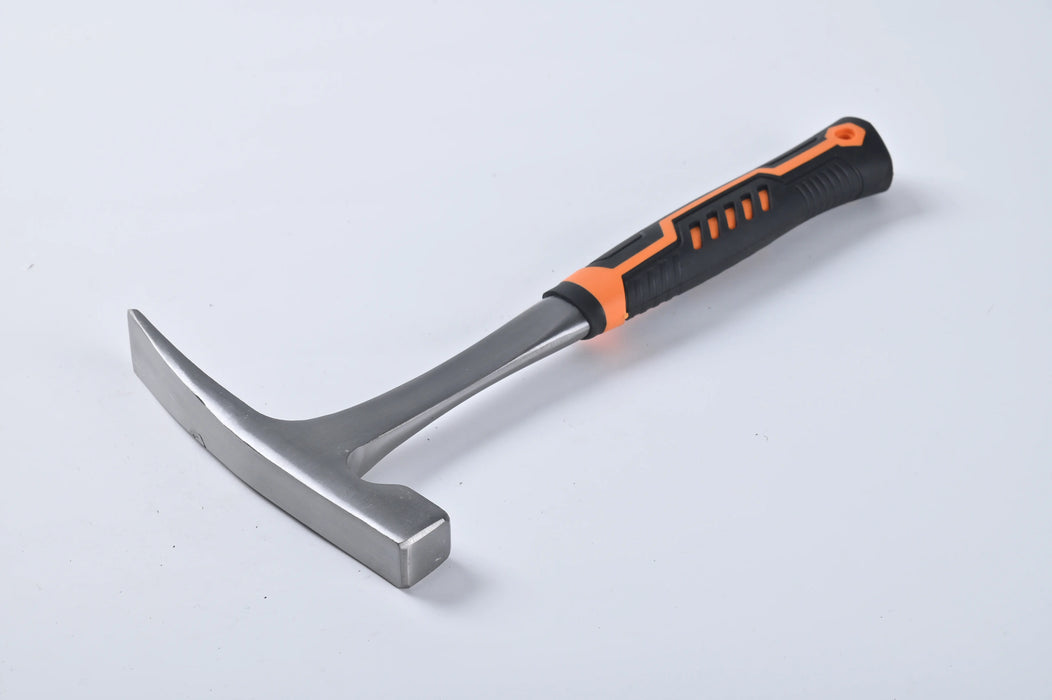 Florida Tools 24oz Forged Masonry Brick Hammer with TPR Non-slip Grip