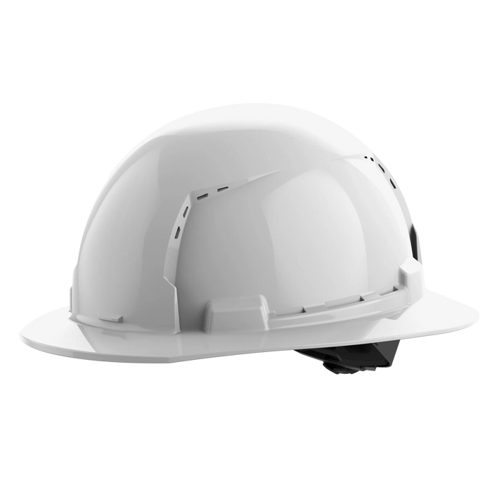 Milwaukee BOLT 4-Point Ratchet Type 1 Class C Full Brim Hard Hat White Vented 48-73-1201, main product view