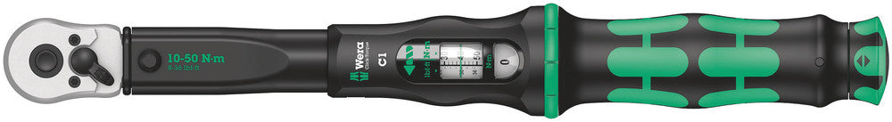 Click-Torque C 1 torque wrench with reversible ratchet, 10-50 Nm