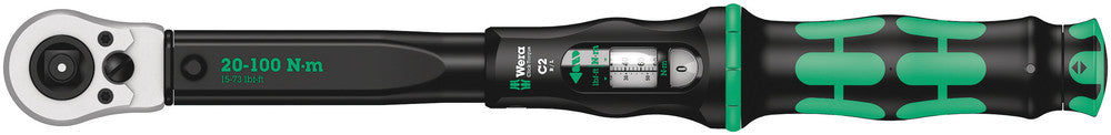 Click-Torque C 2 Push R/L adjustable torque wrench for clockwise and anti-clockwise torque-control, 20-100 Nm