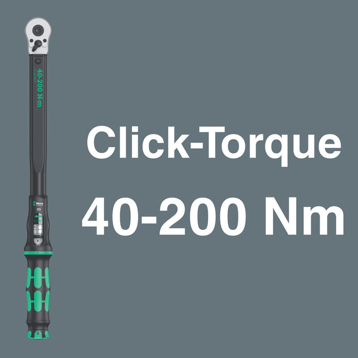 Wera Click-Torque C 3 Set 1, 40-200 Nm, 13 pieces 05075680001, view 3