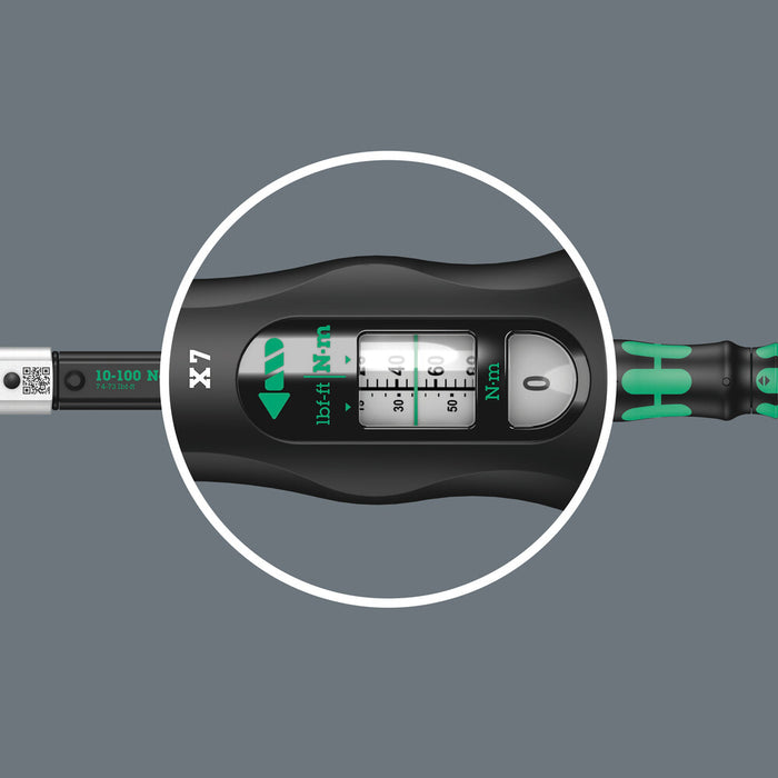 Wera Click-Torque X 7 torque wrench for insert tools, 10-100 Nm, 14x18 x 10-100 Nm 05075657001, view 6