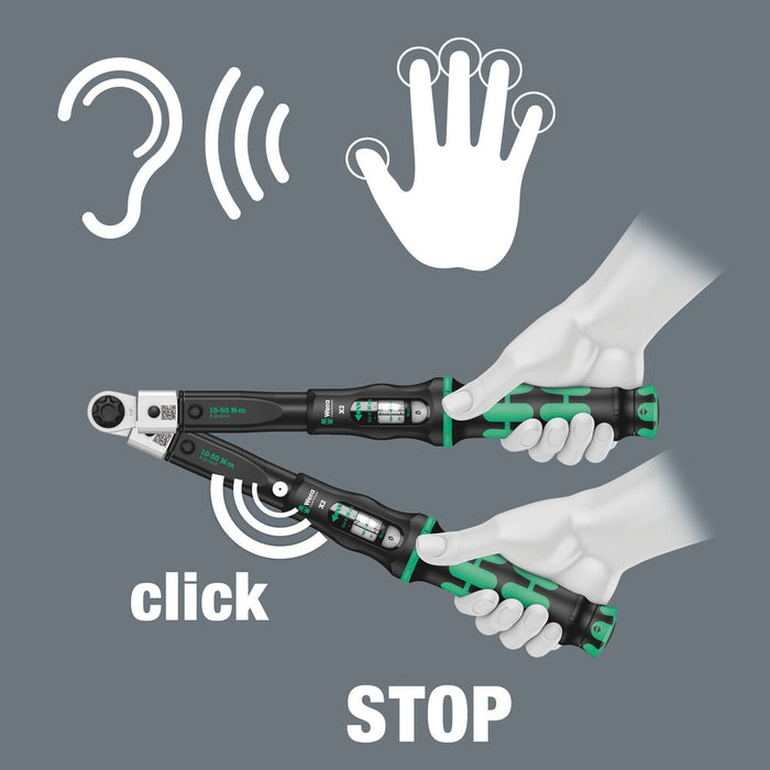 Wera Click-Torque X 2 torque wrench for insert tools, 10-50 Nm, 9x12 x 10-50 Nm 05075652001, view 7
