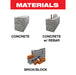 Diablo DMAPL4200 1/2" x 16" x 18" Rebar Demon™ SDS-Plus 4-Cutter Full Carbide Head Hammer Drill Bit - Materials image