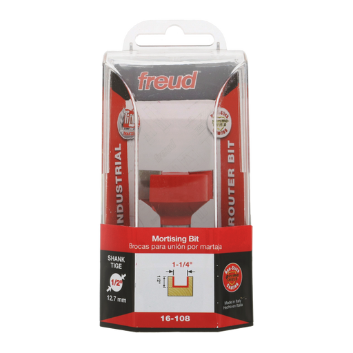 Freud 16-108 1-1/4" (Dia.) Spoilboard Surfacing & Mortising Bit - Package image