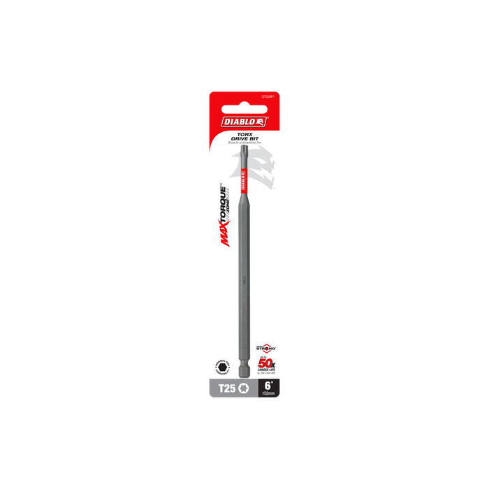 Diablo DT256P1 6" #25 Torx Drive Bit - Package image
