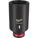 Milwaukee SHOCKWAVE Impact Duty Socket 3/8in Drive 1in Deep 6 Point 49-66-6129, main product view