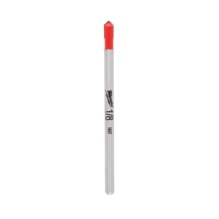 Milwaukee 1/8 in. X 2 in. L Carbide Tipped Glass/Tile Drill Bit Round Shank 1 pc 48-20-8980, main product view