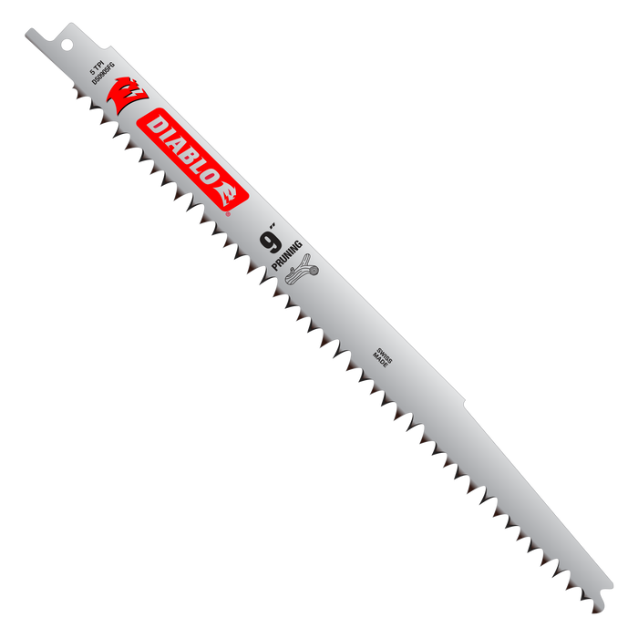 Diablo DS0905FG 9" 5TPI Fleam Ground Reciprocating Saw Blade for Clean Wood and Pruning - Main image