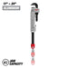 Milwaukee CHEATER™ Aluminum Adaptable Pipe Wrench, 48-22-7318, main product view