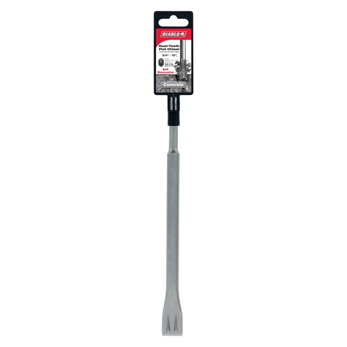 Diablo DMAPLCH2010 3/4" x 10" SDS-Plus Dual-Tooth Flat Chisel - Package image