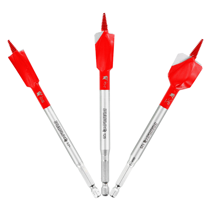 Diablo DSPD4910-S3 3-Piece 3 pc Demo Demon™ Spade Bit Set for Nail-Embedded Wood - Main image