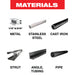 Diablo DS0910CF10 9" 10 TPI Steel Demon™ Carbide Teeth Reciprocating Saw Blades for Medium Metal (10-pk) - Materials image