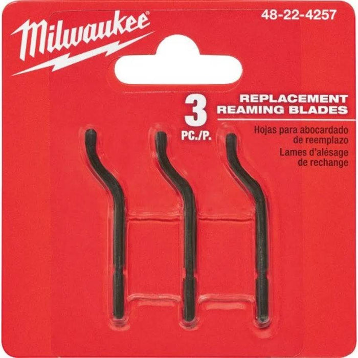 Milwaukee 3 PC 1-1/2" Constant Swing Copper Tubing Cutter Replacement Reaming Blades 48-22-4257