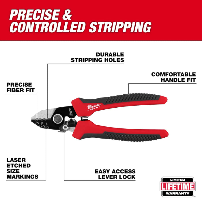 Milwaukee Tri-Hole Fiber Stripper 48-22-3013