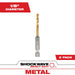 Milwaukee Shockwave 1/8 in. X 2.62 in. L Titanium Red Helix Drill Bit Hex Shank 2 pc 48-89-4605, main product view