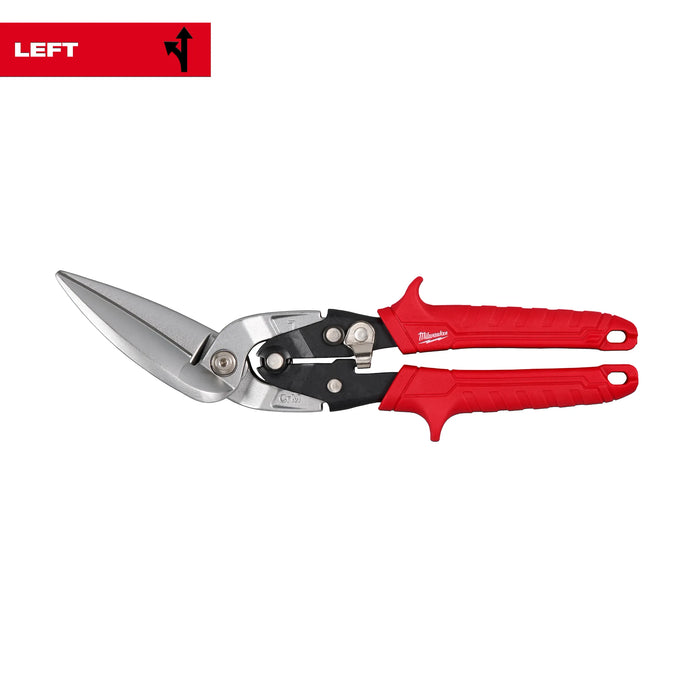 Milwaukee Left Offset Long Cut Aviation Snips 48-22-4568, main product view