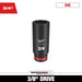 Milwaukee SHOCKWAVE Impact Duty Socket 3/8in Drive 3/4in Deep 6 Point 49-66-6125, main product view