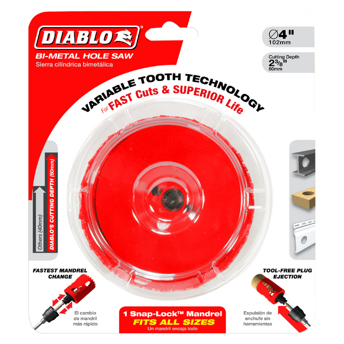 Diablo DHS3625 3-5/8" Bi-Metal Hole Saw - Package image