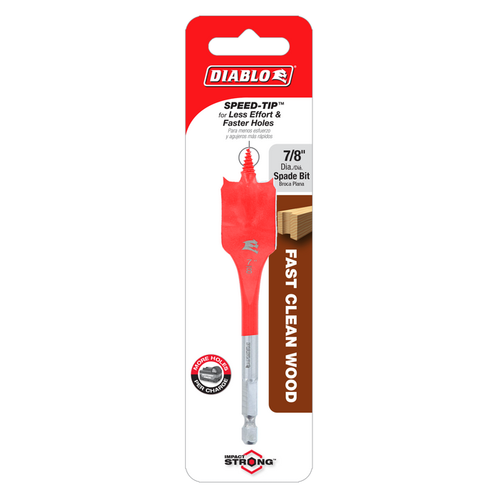 Diablo DSP1050 7/8" x 4" Spade Bit for Wood - Package image