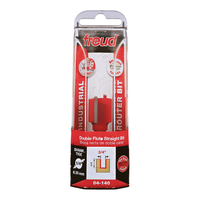 Freud 04-140 3/4" (Dia.) Double Flute Straight Bit - Package image