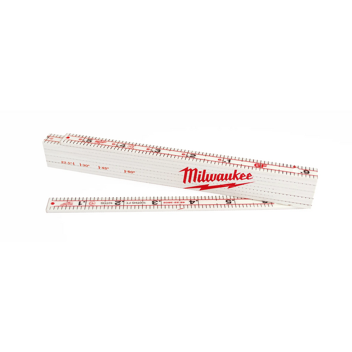 Milwaukee 78 in. L X 1-3/8 in. W Plastic Engineer Folding Rule SAE 48-22-3802, main product view