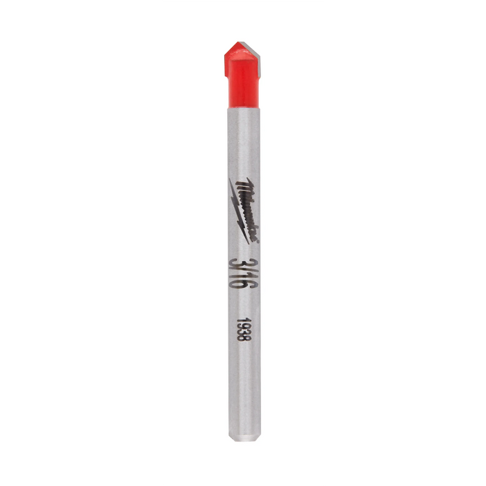 Milwaukee 3/16 in. X 2 in. L Carbide Tipped Glass/Tile Drill Bit Round Shank 1 pc 48-20-8981, main product view