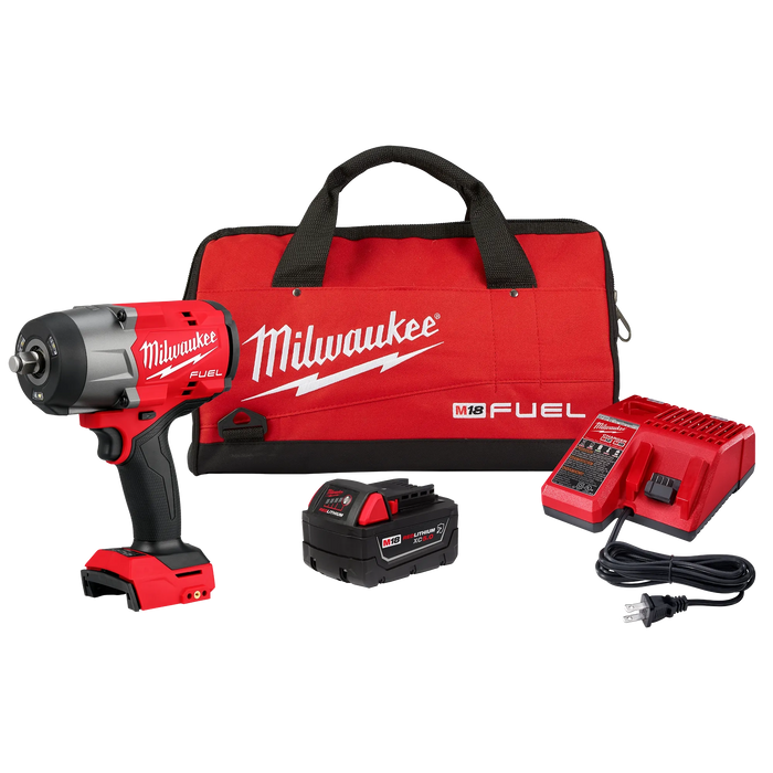 Milwaukee M18 1/2 in. Cordless Brushless High Torque Impact Wrench Kit (Battery & Charger) 2967-21B, main product view