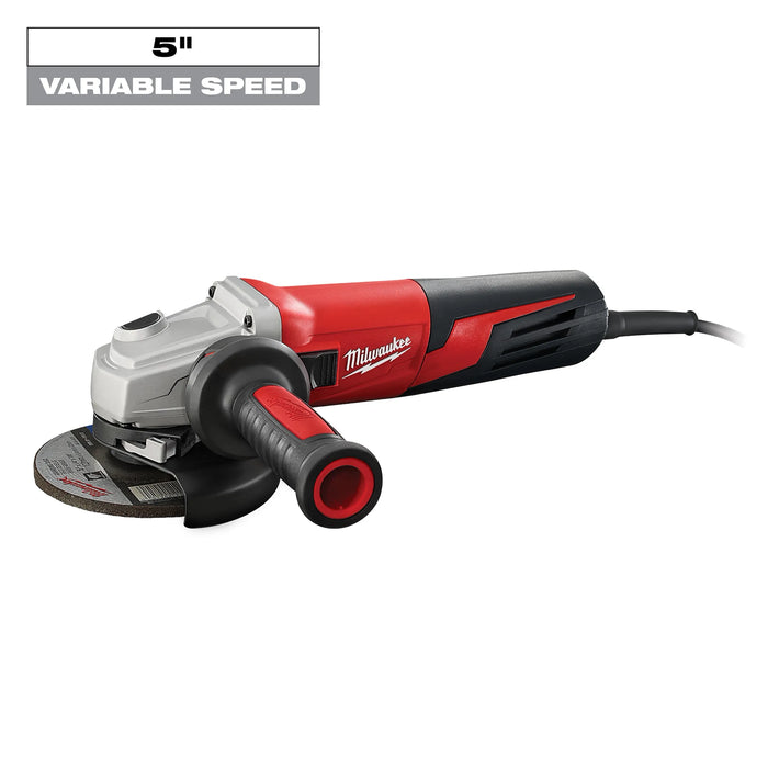 Milwaukee 13 Amp 5in. Small Angle Grinder Slide, Lock-On, 6117-33D, main product view