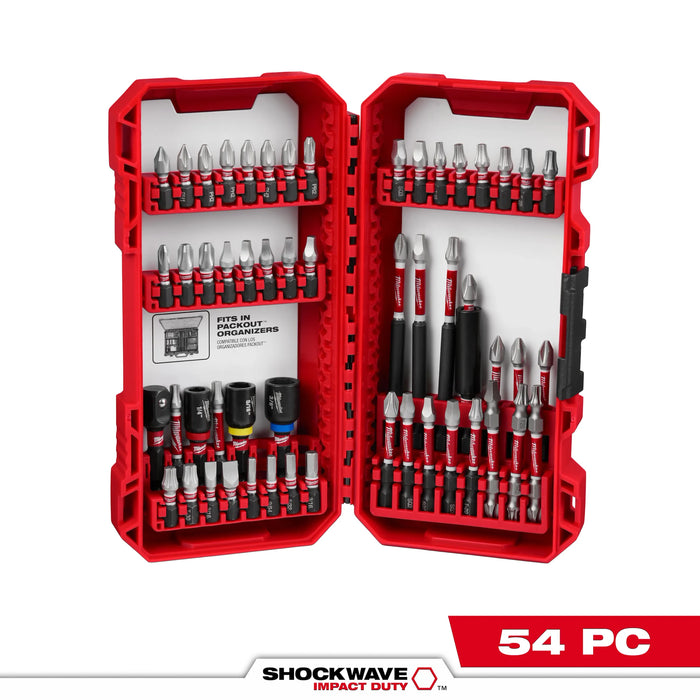 Milwaukee Shockwave Drill and Driver Bit Set Alloy Steel 54 pc 48-32-4010, main product view