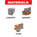 Diablo DMARG1100 5/16" x 4" x 6" SPEEDemon™ Red Granite PLUS™ Carbide-Tipped Hammer Drill Bit - Materials image