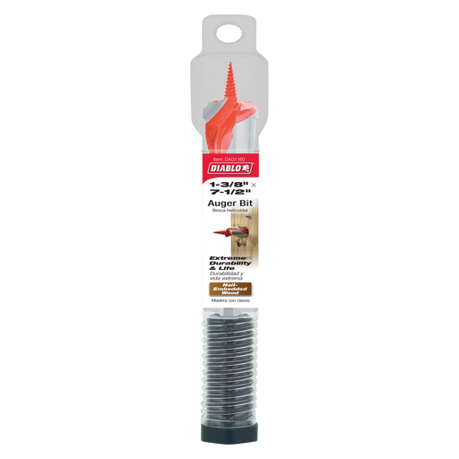 Diablo DAG1160 1-3/8" x 7-1/2" Auger Bit for Wood & Nail-Embedded Wood - Package image