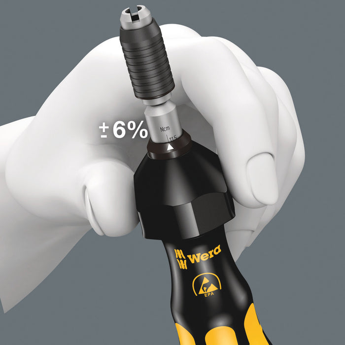 Wera Series 7400 ESD Kraftform adjustable torque screwdrivers (0.1-1.0 Nm), 7435 ESD x 0.10-0.34 Nm 05074786001, view 8
