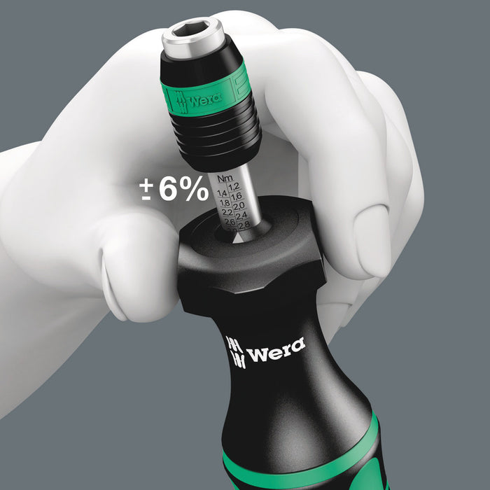 Wera Series 7400 Kraftform adjustable torque screwdrivers (0.1-3.0 Nm) with Rapidaptor quick-release chuck, 7432 x 0.90-1.50 Nm 05074774001, view 9