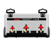 Freud 91-206 6 Piece Decorative Edge Quadra-Cut™ Router Bit Set - Package image