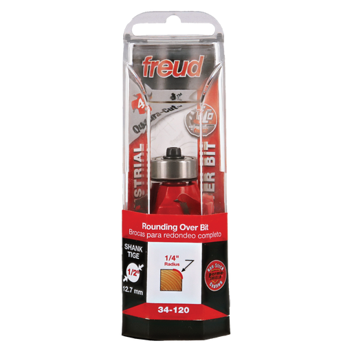 Freud 34-120 1/4" Quadra-Cut Radius Rounding Over Bit - Package image