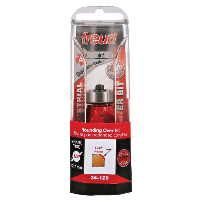 Freud 34-120 1/4" Quadra-Cut Radius Rounding Over Bit - Package image