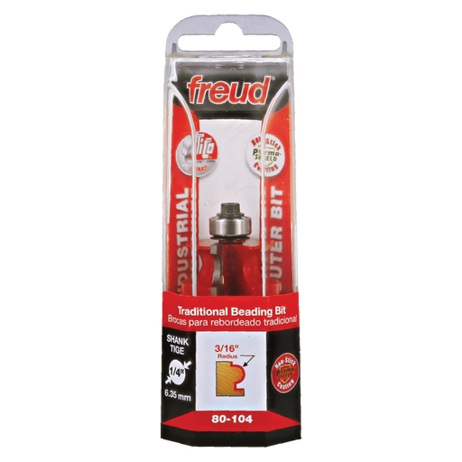 Freud 80-104 3/16" Radius Traditional Beading Bit - Package image