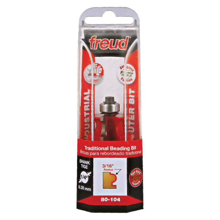 Freud 80-104 3/16" Radius Traditional Beading Bit - Package image