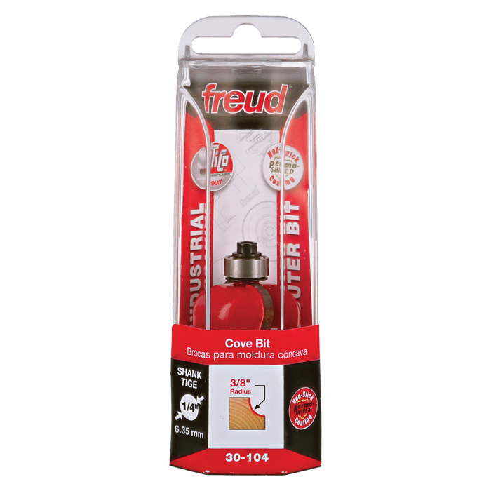 Freud 30-104 3/8" Radius Cove Bit - Package image