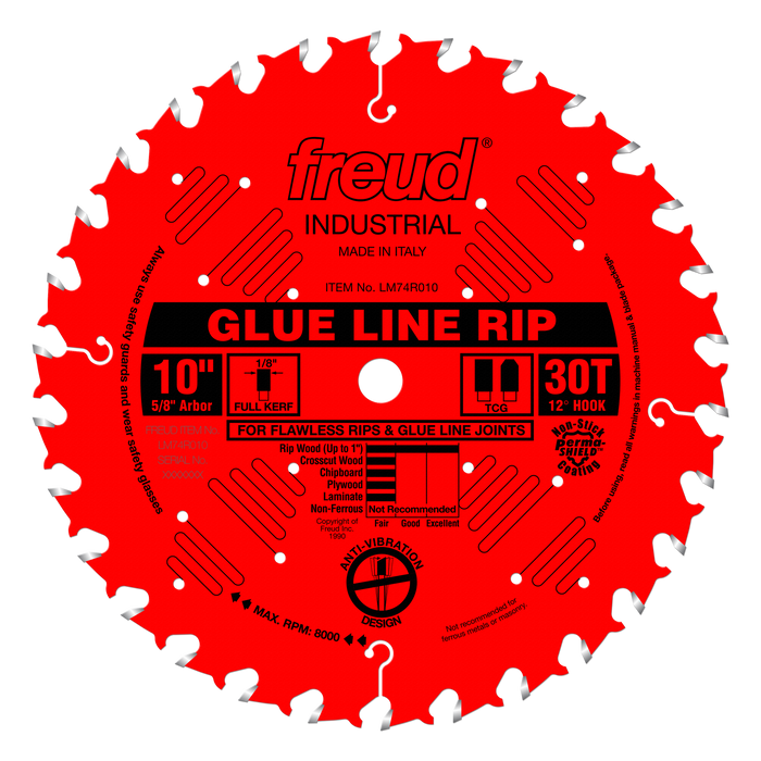 Freud LM74R010 10" Industrial Glue Line Ripping Blade - Main image