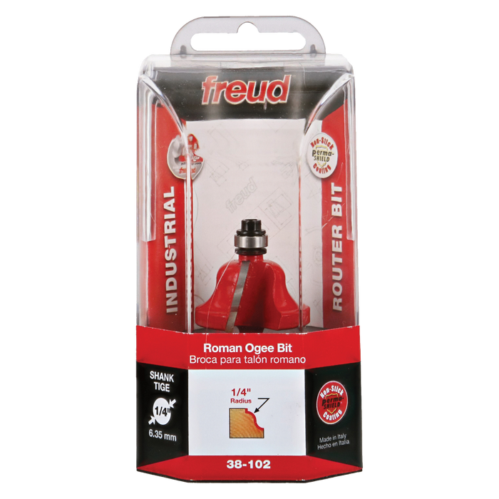 Freud 38-102 1-3/8" Quadra-Cut (Dia.) Roman Ogee Bit - Package image