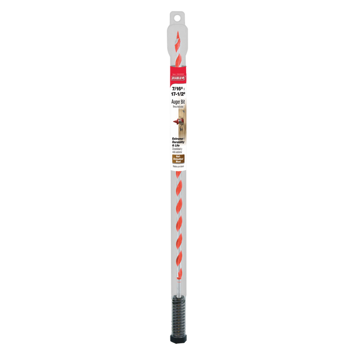Diablo DAG3020 7/16" x 17-1/2" Auger Bit for Wood & Nail-Embedded Wood - Package image