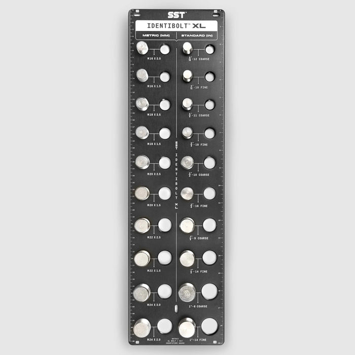 SST005-XL  Identibolt XL- Nuts and Bolt Thread Identifyer Tool SAE 9/16-1in Metric 16-24mm