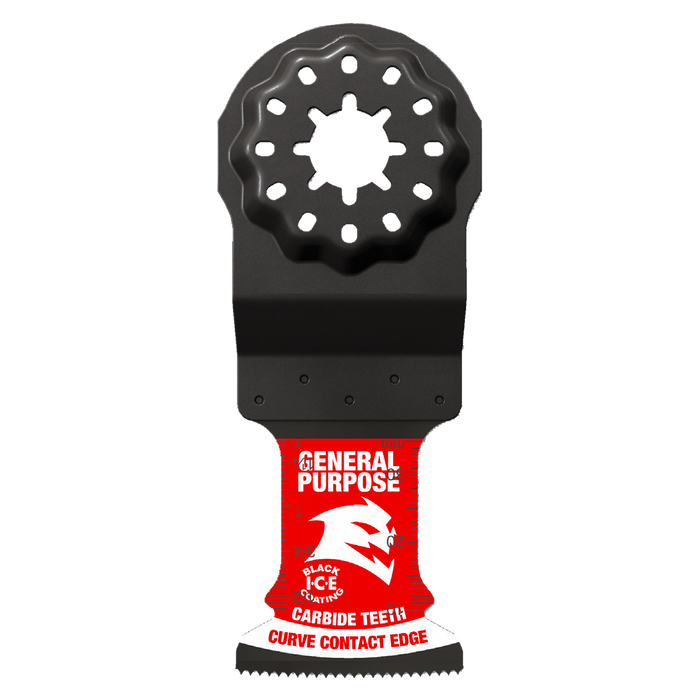 Diablo DOS125CGP3 1-1/4"(w) x 1-1/2"(d) AMPED™ Demo Demon™ Starlock Carbide Teeth Oscillating Blade for General Purpose Cuts (3-pk) - Main image