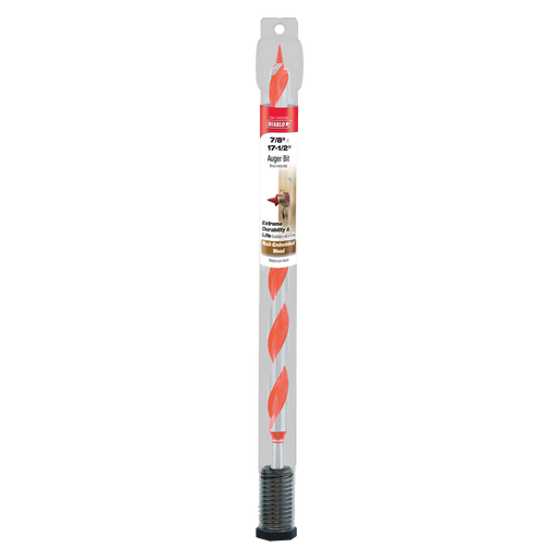 Diablo DAG3090 7/8" x 17-1/2" Auger Bit for Wood & Nail-Embedded Wood - Package image