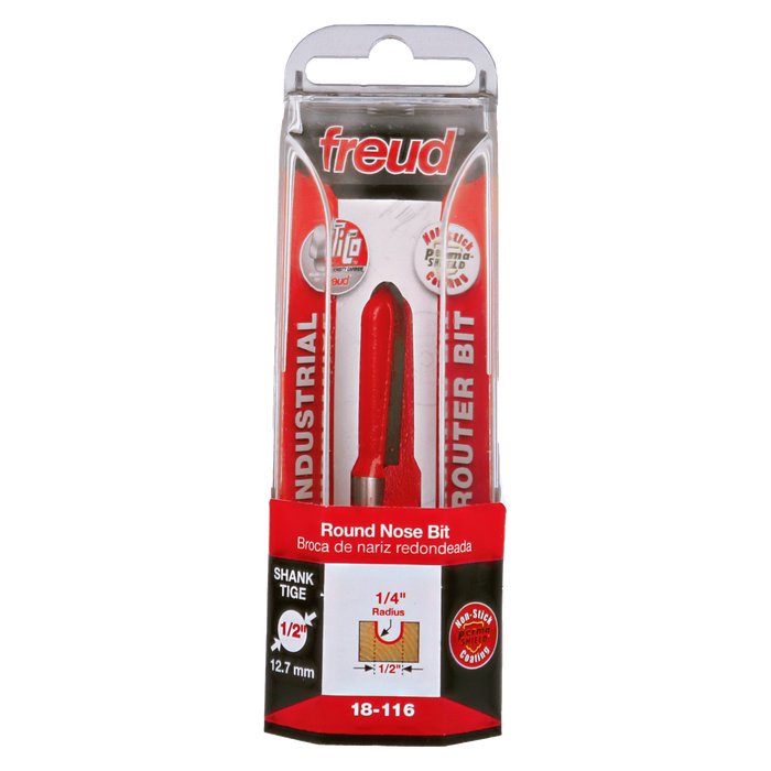 Freud 18-116 1/4" Radius Round Nose Bit - Package image