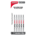 Diablo DJT118G5 3-5/8" 36 TPI High Speed Steel T-Shank Jig Saw Blades for Thin Metal (5-pk) - Package image