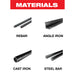 Diablo DBD045125X01F 4-1/2" Type 27 Metal Dual Cut and Grind Disc - Materials image